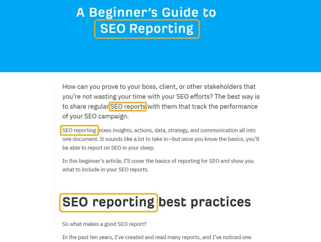 On-page SEO techniques 